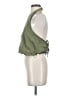 Pull&Bear 100% Lyocell Green Sleeveless Blouse Size S - photo 5