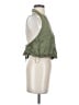 Pull&Bear 100% Lyocell Green Sleeveless Blouse Size S - photo 4