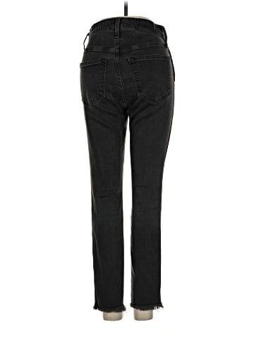 Madewell Petite 10" High-Rise Skinny Jeans in Berkeley Black: Button-Through Edition (view 2)