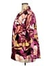 Inner Circle Inc. Print Burgundy Long Sleeve Blouse Size 2X - photo 5