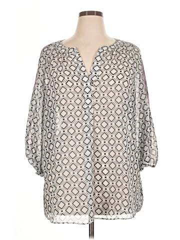 AB Studio 3/4 Sleeve Blouse (view 1)