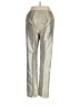 Carlisle 100% Silk Chevron-herringbone Silver Silk Pants Size 10 - photo 2