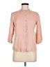Assorted Brands Pink 3/4 Sleeve Button-Down Shirt Size M - photo 1