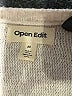 Open Edit Metallic Tan Ivory Pullover Sweater Size M - photo 7