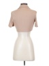 Shein 100% Polyester Tan Short Sleeve Turtleneck Size S - photo 2