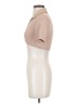 Shein 100% Polyester Tan Short Sleeve Turtleneck Size S - photo 5