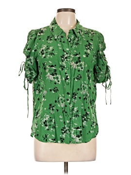Veronica Beard Short Sleeve Silk Top