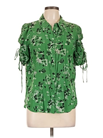 Veronica Beard Short Sleeve Silk Top (view 1)