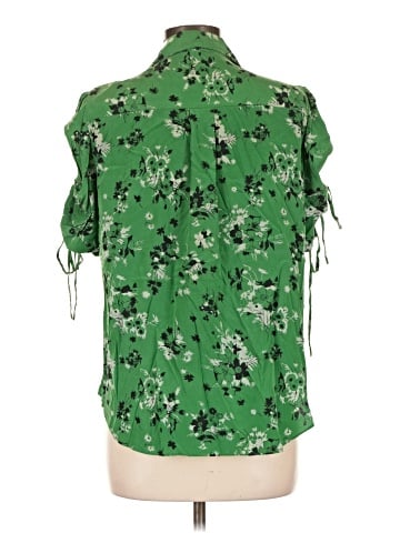 Veronica Beard Short Sleeve Silk Top (view 2)