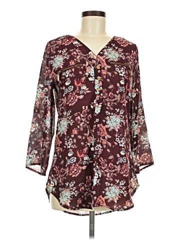 J for Justify 3/4 Sleeve Blouse (view 1)