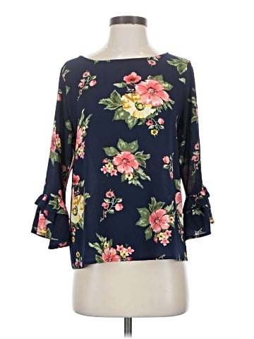 Olivia Moon 3/4 Sleeve Blouse (view 1)