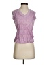 Assorted Brands 100% Cotton Purple Sleeveless Blouse Size S - photo 1