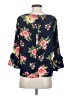 Olivia Moon Blue 3/4 Sleeve Blouse Size S - photo 2
