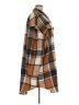 In'Voland 100% Polyester Plaid Brown Coat Size 26 - photo 4