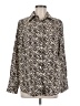 ACOA collection 100% Polyester Animal Print Silver Long Sleeve Blouse Size M - photo 1