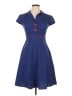 Ruby Rox Polka Dots Blue Casual Dress Size 11 - photo 1