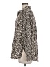 ACOA collection 100% Polyester Animal Print Silver Long Sleeve Blouse Size M - photo 5