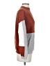 Roolee Color Block Brown Turtleneck Sweater Size S - photo 4