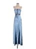 BCBGMAXAZRIA 100% Polyester Blue Cocktail Dress Size 2 - photo 1