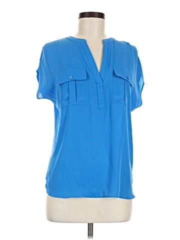 INC International Concepts Short Sleeve Blouse (view 1)