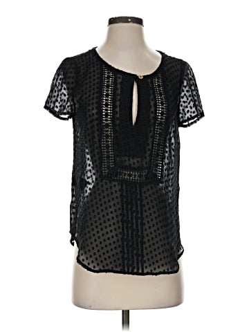 Meadow Rue Short Sleeve Silk Top (view 1)