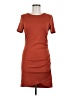 Shein Solid Orange Casual Dress Size M - photo 1