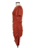 Shein Solid Orange Casual Dress Size M - photo 5