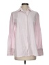 Max Studio 100% Cotton Stripes Pink Long Sleeve Button-Down Shirt Size S - photo 1