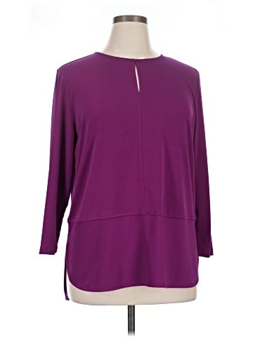 Lauren by Ralph Lauren 3/4 Sleeve T-Shirt (view 1)
