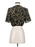 Mine 100% Polyester Gold Short Sleeve Blouse Size M - photo 2