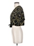 Mine 100% Polyester Gold Short Sleeve Blouse Size M - photo 5