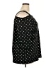 Woman Within Polka Dots Black 3/4 Sleeve Top Size 18 (L) - photo 4