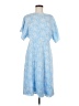 Lewit 100% Polyester Paisley Blue Casual Dress Size 8 - photo 1