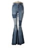 Hollister Color Block Blue Jeans Size 7R - photo 1