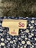 SO 100% Rayon Blue Short Sleeve Blouse Size S - photo 7