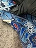 Paradigma 100% Polyester Blue Kimono Size S - photo 8
