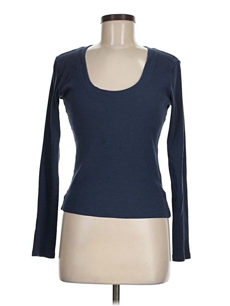 Pre-owned Z Supply Long Sleeve T-shirt In Blue