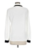 Shein 100% Polyester Color Block Ivory Long Sleeve Blouse Size 6 - photo 2
