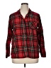 Target 100% Cotton Plaid Red Long Sleeve Button-Down Shirt Size XL - photo 1