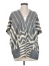 La Fee Verte Chevron-herringbone Gray Poncho Size S - photo 1