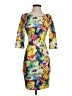 Catwalk Studio Print Yellow Cocktail Dress Size S - photo 1