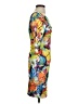 Catwalk Studio Print Yellow Cocktail Dress Size S - photo 4