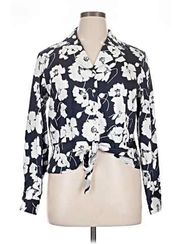 Jones New York Signature Long Sleeve Blouse (view 1)