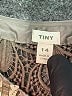 Tiny 100% Cotton Brown Cocktail Dress Size 14 - photo 7