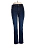 White House Black Market Hearts Blue Jeans Size 10 - photo 1