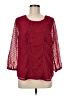 Daniel Rainn 100% Polyester Red 3/4 Sleeve Blouse Size M - photo 1