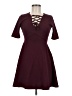 Assorted Brands Burgundy Cocktail Dress Size M - photo 1