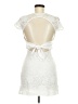 Unbranded 100% Polyester Ivory White Cocktail Dress Size M - photo 2