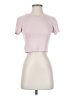 BCBGeneration Pink Short Sleeve Turtleneck Size S - photo 1