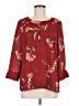 Daniel Rainn Burgundy 3/4 Sleeve Blouse Size M - photo 1